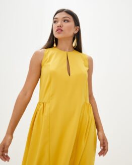 Фото вещи ISSA Plus Платье макси (10630_yellow) Женское, цвет - Жёлтый, материал - Полиэстер