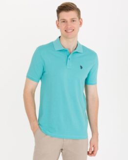 Фото вещи US Polo Поло (G081GL011.000.1570718.VR090) Мужское цвет - Мятный материал - Хлопок