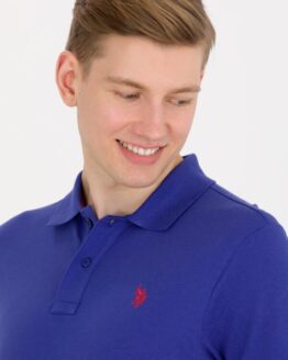Фото вещи US Polo Поло (G081GL011.000.1570718.VR212) Мужское цвет - Синий материал - Хлопок
