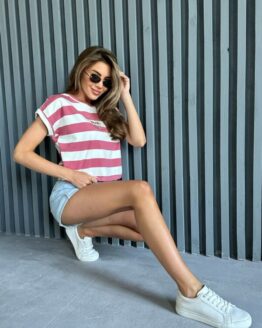 Фото вещи ISSA Plus Футболка (WN20-509_pink) Женское, цвет - Розовый, материал - Хлопок