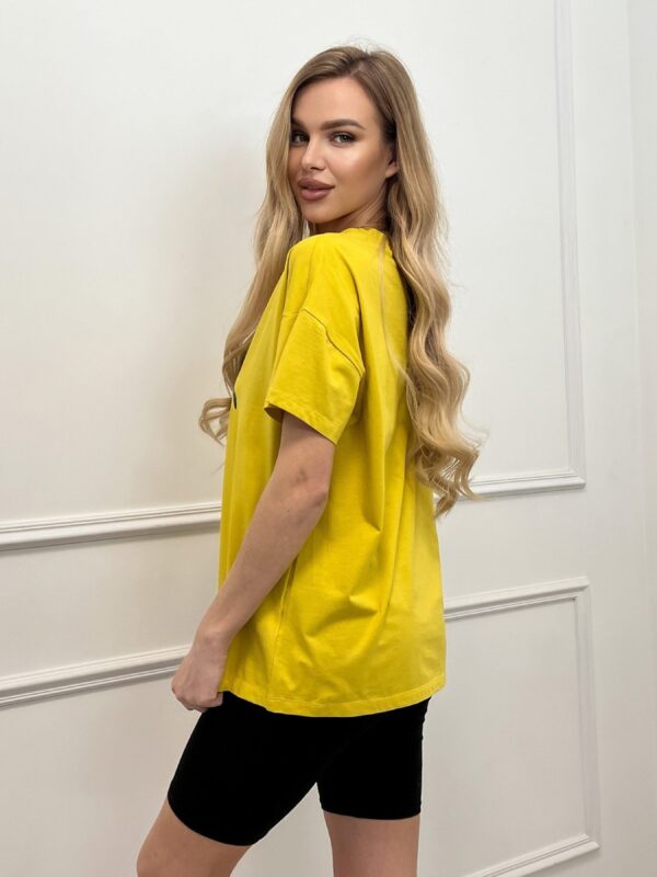 ISSA Plus Футболка (WN20-454_yellow) Женское, цвет - Жёлтый, материал - Хлопок/вискоза Фото вещи ISSA Plus Футболка (WN20-454_yellow) Женское, цвет - Жёлтый, материал - Хлопок/вискоза
