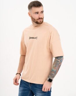 Фото вещи ISSA Plus Футболка (GN4-102_beige) Мужское, цвет - Бежевый, материал - Хлопок