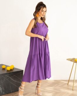 Фото вещи ISSA Plus Сарафан (SA-466_purple) Женское, цвет - Фиолетовый, материал - Полиэстер