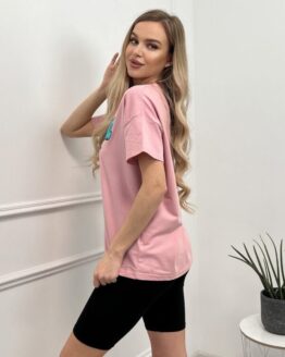 Фото вещи ISSA Plus Футболка (WN20-451_pink) Женское, цвет - Розовый, материал - Хлопок/вискоза