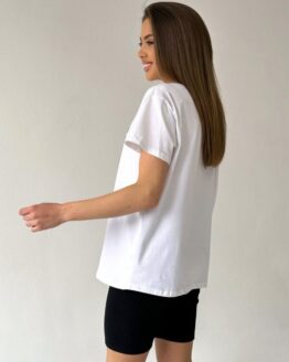 Фото вещи ISSA Plus Футболка (WN20-448_white) Женское, цвет - Белый, материал - Хлопок/вискоза