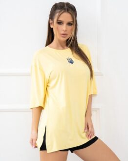 Фото вещи ISSA Plus Футболка (13930_yellow) Женское, цвет - Жёлтый, материал - Вискоза