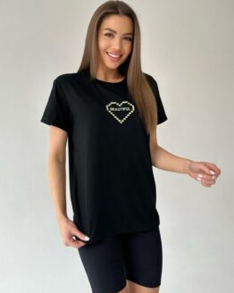 Фото вещи ISSA Plus Футболка (WN20-450_black) Женское, цвет - Чёрный, материал - Хлопок/вискоза