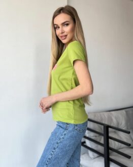 Фото вещи ISSA Plus Футболка (WN20-452_lightgreen) Женское, цвет - Салатовый, материал - Хлопок/вискоза