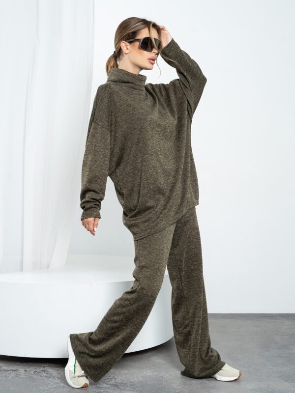 ISSA Plus Костюм (14193_khaki) Женское, цвет - Хаки, материал - Шерсть Фото вещи ISSA Plus Костюм (14193_khaki) Женское, цвет - Хаки, материал - Шерсть