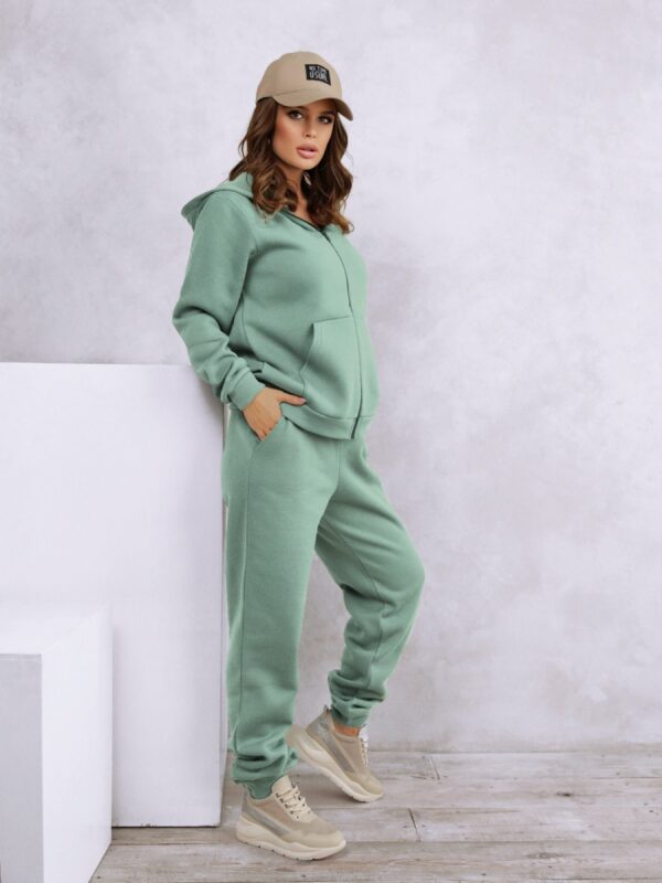 ISSA Plus Спортивный костюм (12296B_mint) Женское, цвет - Мятный, материал - Хлопок Фото вещи ISSA Plus Спортивный костюм (12296B_mint) Женское, цвет - Мятный, материал - Хлопок