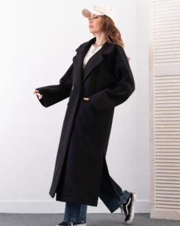 Фото вещи ISSA Plus Пальто (14279_black) Женское цвет - Чёрный материал - Полиэстер/эластан