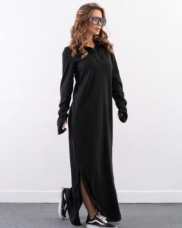 Фото вещи ISSA Plus Платье макси (14320_black) Женское цвет - Чёрный материал - Полиэстер