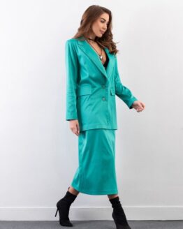 Фото вещи ISSA Plus Деловой костюм (14288_green) Женское цвет - Зелёный материал - Шелк