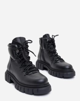 Фото вещи ISSA Plus Ботинки (OB2-380_black) Женское, цвет - Чёрный, материал - Кожа