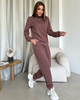 Фото вещи ISSA Plus Спортивный костюм (14207_brown) Женское, цвет - Коричневый, материал - Шерсть