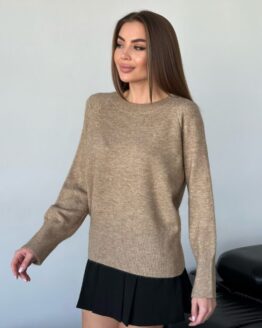 Фото вещи ISSA Plus Джемпер (WN20-567_brown) Женское цвет - Коричневый материал - Вискоза