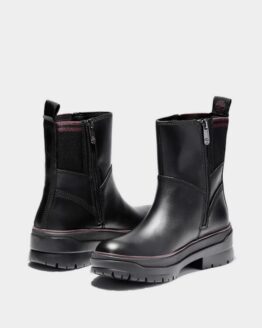 Фото вещи Timberland Malynn Сапоги (TG2661) Женское, цвет - Чёрный, материал - Кожа/текстиль