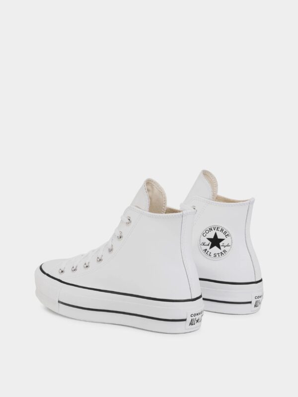 CONVERSE Chuck Taylor All Star Lift Кеды высокие (CB419) Женское, цвет - Белый, материал - Кожа Фото вещи CONVERSE Chuck Taylor All Star Lift Кеды высокие (CB419) Женское, цвет - Белый, материал - Кожа