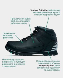 Фото вещи Timberland Euro Sprint Ботинки (TF4085) Мужское, цвет - Чёрный, материал - Кожа