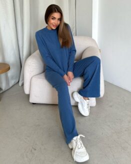 Фото вещи ISSA Plus Костюм (12531A_blue) Женское, цвет - Голубой, материал - Шерсть