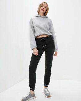 Фото вещи ISSA Plus Штаны спортивные (12285_black) Женское, цвет - Чёрный, материал - Хлопок