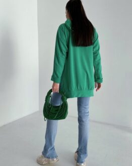 Фото вещи ISSA Plus Худи (13744_green) Женское, цвет - Зелёный, материал - Хлопок