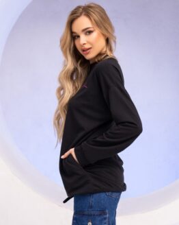 Фото вещи ISSA Plus Свитшот (13732_black) Женское, цвет - Чёрный, материал - Хлопок