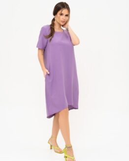 Фото вещи ISSA Plus Платье мини (13908_lilac) Женское, цвет - Сиреневый, материал - Полиэстер