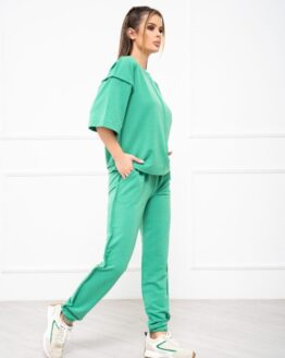 Фото вещи ISSA Plus Костюм (11970_green) Женское, цвет - Зелёный, материал - Хлопок
