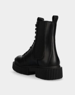 Фото вещи Armani Exchange Ботинки (WD243) Женское, цвет - Чёрный, материал - Кожа/полиэстер