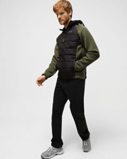 Фото вещи JACK & JONES Ветровка (JNJ245) Мужское, цвет - Зелёный/чёрный, материал - Полиэстер