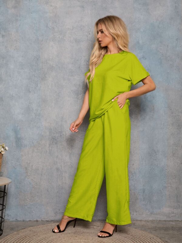 ISSA Plus Костюм (12766_lightgreen) Женское, цвет - Салатовый, материал - Хлопок Фото вещи ISSA Plus Костюм (12766_lightgreen) Женское, цвет - Салатовый, материал - Хлопок