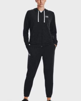 Фото вещи Женское черное худи UA Rival Terry Full-Zip Hoodie Черный S Under Armour 1369853-001