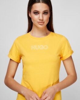 Фото вещи Женская желтая футболка Желтый XS HUGO 50447853;733