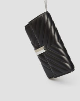 Фото вещи Женский черный кожаный клатч Черный ONESIZE BOSS 50447709;001
