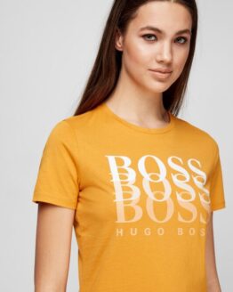 Фото вещи Женская горчичная футболка Желтый XS BOSS 50448512;755