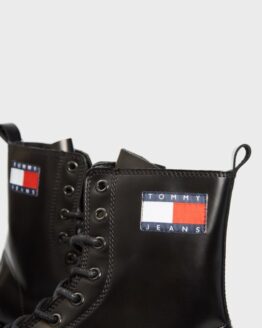 Фото вещи Женские черные кожаные ботинки URBAN TOMMY JEANS Черный 36 Tommy Jeans EN0EN01546