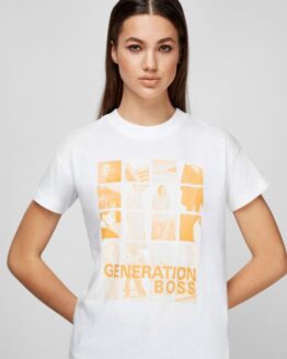 Фото вещи Женская белая футболка Белый XS BOSS 50449171;111
