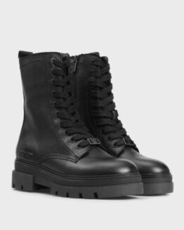 Фото вещи Женские черные кожаные ботинки MONOCHROMATIC Черный 37 Tommy Hilfiger FW0FW05946