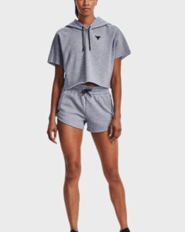 Фото вещи Женские серые шорты UA Pjt Rock Fleece Short Серый S Under Armour 1371371-035