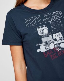 Фото вещи Женская синяя футболка BERTI Синий XS Pepe Jeans PL504983