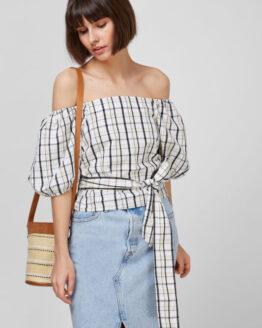 Фото вещи Женский белый топ в клетку Белый XS Levi’s® 29298;0002