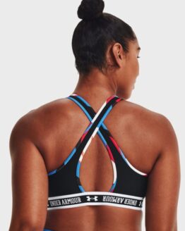 Фото вещи Женский черный спортивный топ UA Crossback Mid SP Черный S Under Armour 1371136-600