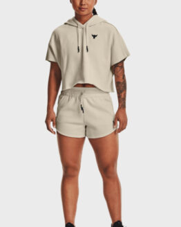 Фото вещи Женские бежевые шорты UA Pjt Rock Fleece Short Бежевый S Under Armour 1371371-279