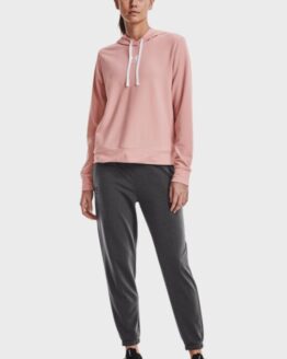 Фото вещи Женское розовое худи Rival Terry Hoodie Розовый S Under Armour 1369855-676