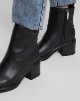 Фото вещи Женские черные кожаные ботильоны Черный 38 Calvin Klein HW0HW00562